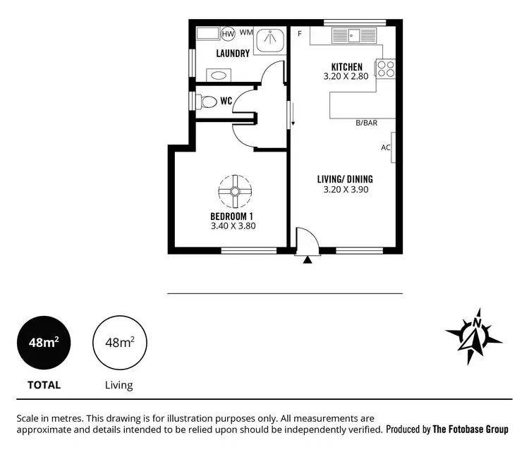 Floorplan of Homely apartment listing, 8/21 Nile Street, Glenelg SA 5045