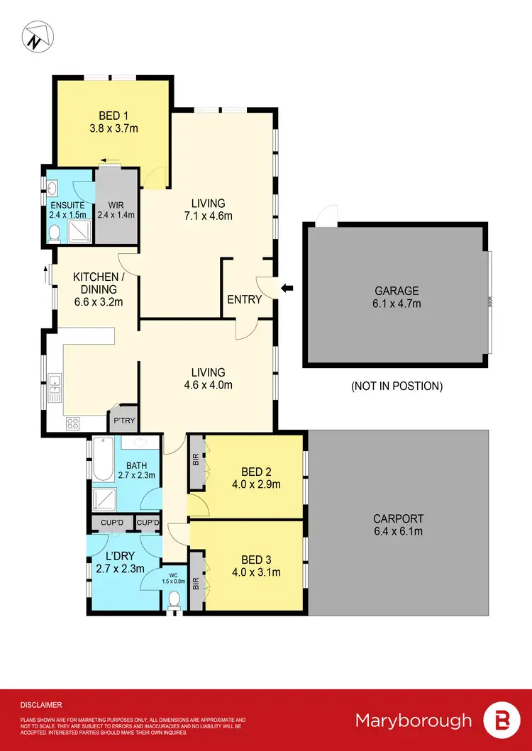 Floorplan of Homely house listing, 292 Gladstone Street, Maryborough VIC 3465