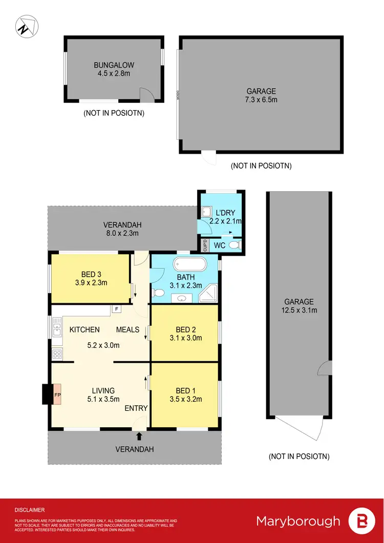 Floorplan of Homely house listing, 9 Davies Street, Bealiba VIC 3475