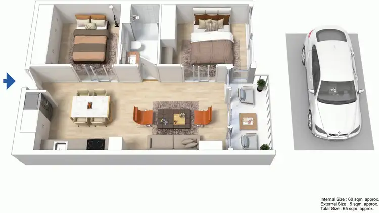 Floorplan of Homely apartment listing, 4701/639 Lonsdale Street, Melbourne VIC 3000