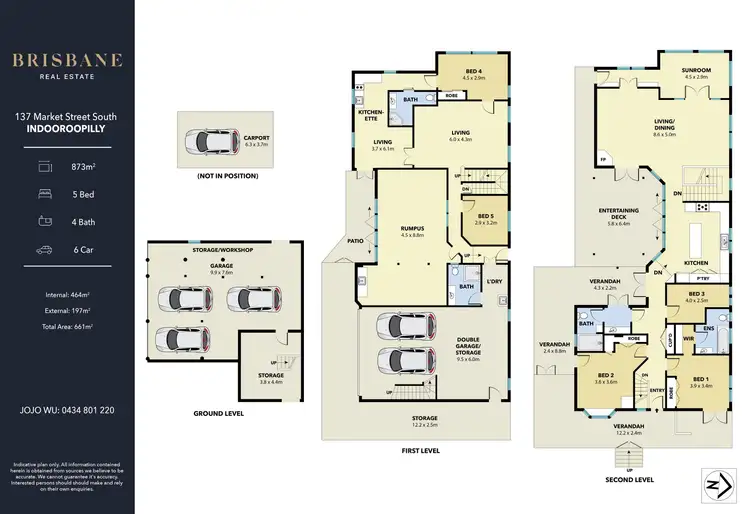 Floorplan of Homely house listing, 137 Market Street South, Indooroopilly QLD 4068