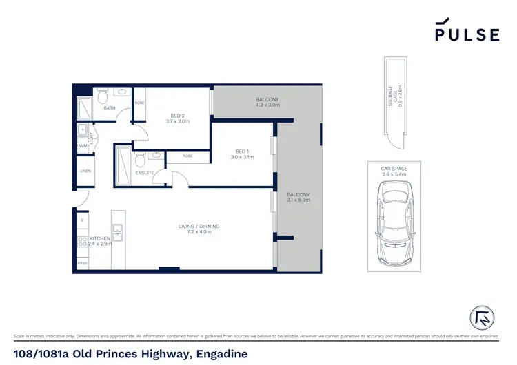 Floorplan of Homely apartment listing, 108/1081A Old Princes Highway, Engadine NSW 2233