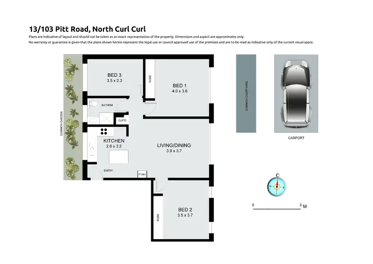 Floorplan of Homely unit listing, 13/103 Pitt Road, North Curl Curl NSW 2099