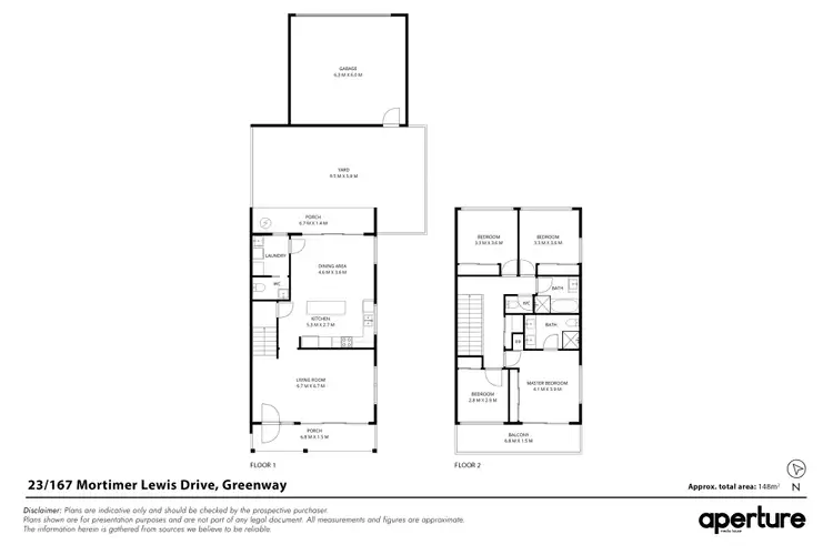 Floorplan of Homely townhouse listing, 23/167 Mortimer Lewis Drive, Greenway ACT 2900