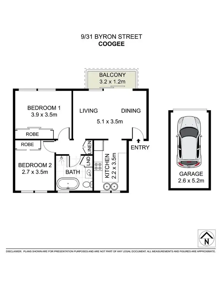 Floorplan of Homely apartment listing, 9/31 Byron Street, Coogee NSW 2034