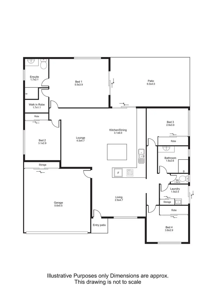 Floorplan of Homely house listing, 2 Goldberg Close, White Rock QLD 4868