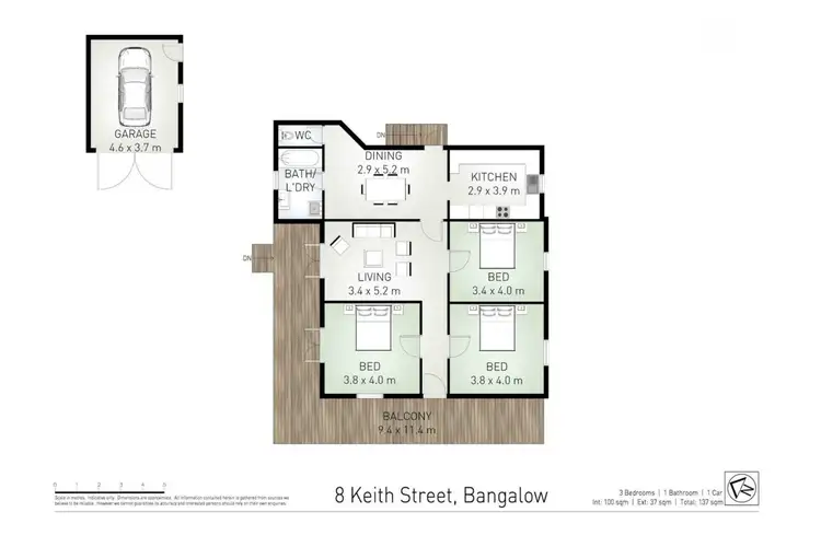 Floorplan of Homely house listing, 8 Keith Street, Bangalow NSW 2479