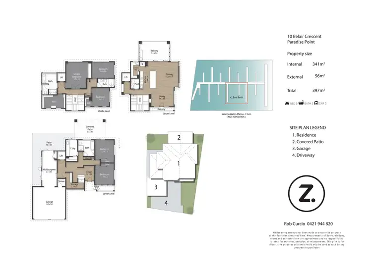 Floorplan of Homely house listing, 10 Belair Crescent, Paradise Point QLD 4216