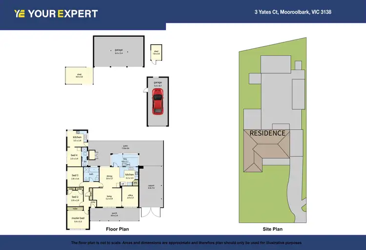 Floorplan of Homely house listing, 3 Yates Court, Mooroolbark VIC 3138