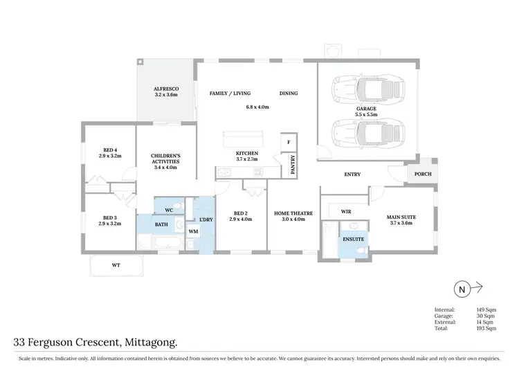 Floorplan of Homely house listing, 33 Ferguson Cres, Mittagong NSW 2575