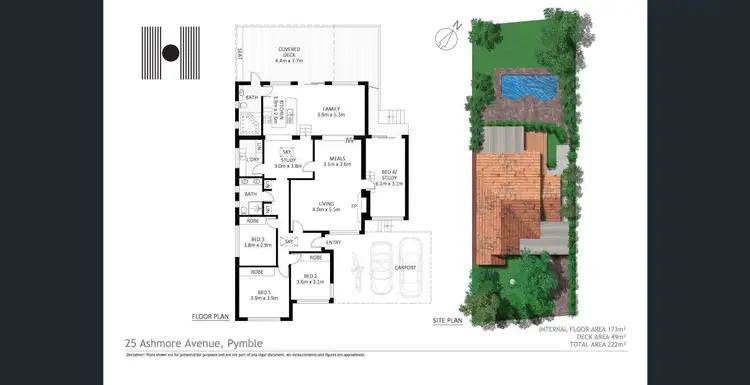 Floorplan of Homely house listing, 25 Ashmore Avenue, Pymble NSW 2073