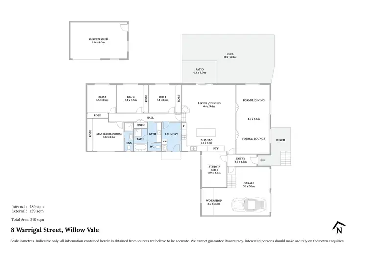 Floorplan of Homely house listing, 8 Warrigal Street, Willow Vale NSW 2575