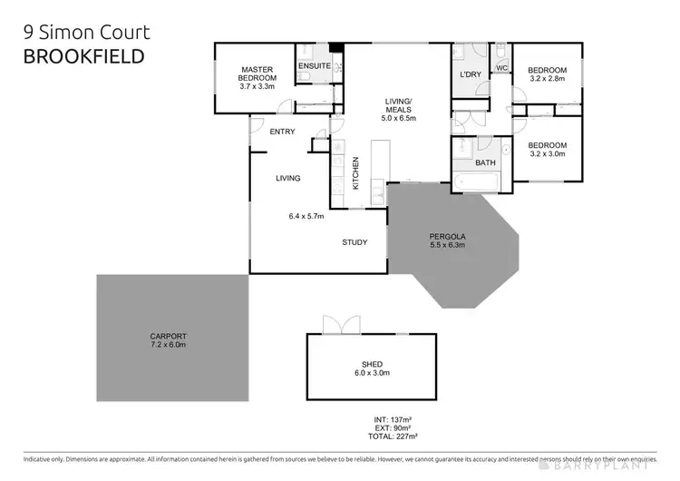 Floorplan of Homely house listing, 9 Simon Court, Brookfield VIC 3338