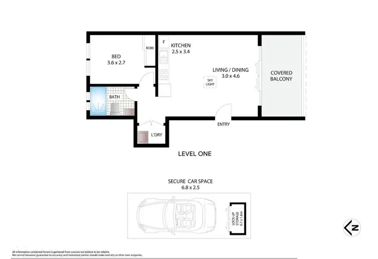 Floorplan of Homely apartment listing, 36/22 Victor Road, Brookvale NSW 2100