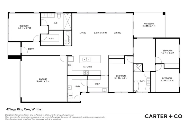 Floorplan of Homely house listing, 47 Inge King Crescent, Whitlam ACT 2611