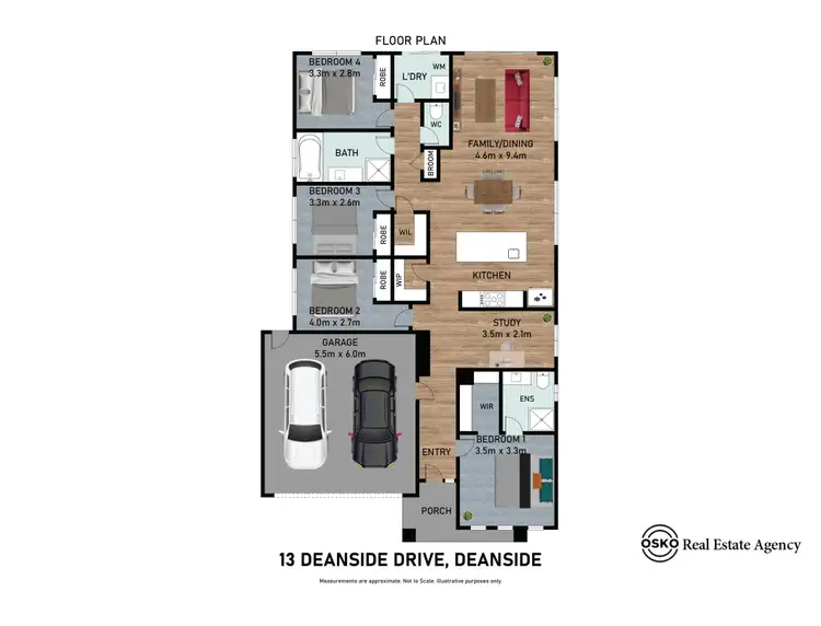 Floorplan of Homely house listing, 13 Deanside Drive, Deanside VIC 3336