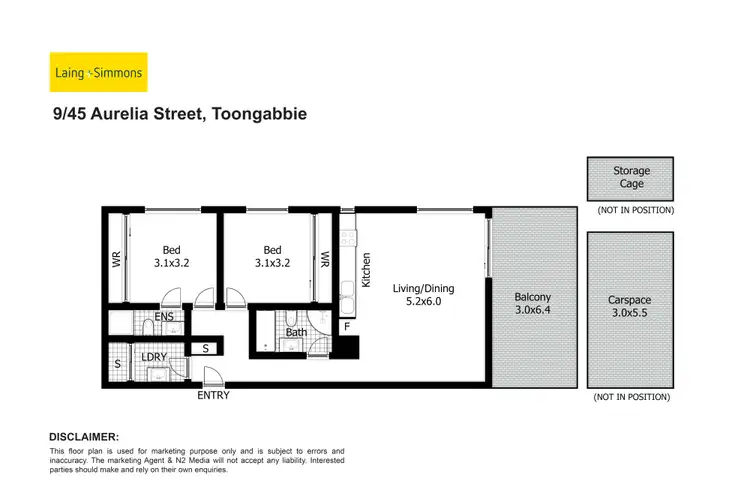 Floorplan of Homely apartment listing, 9/45-47 Aurelia Street, Toongabbie NSW 2146