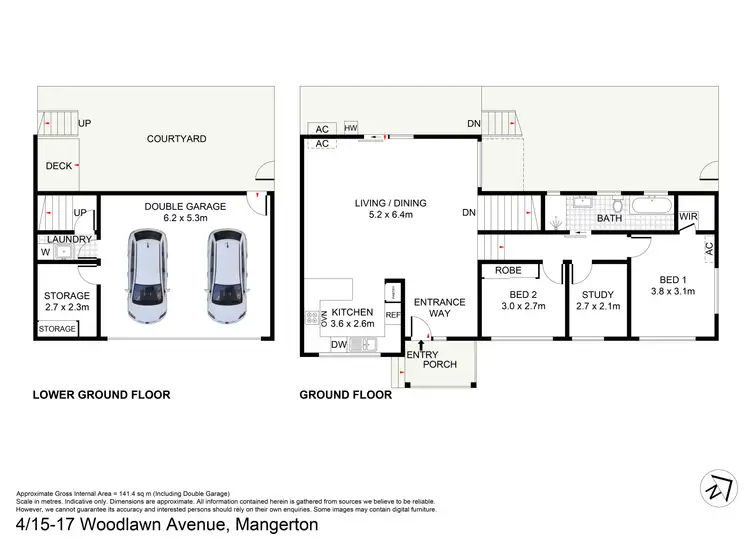 Floorplan of Homely townhouse listing, 4/15-17 Woodlawn Avenue, Mangerton NSW 2500
