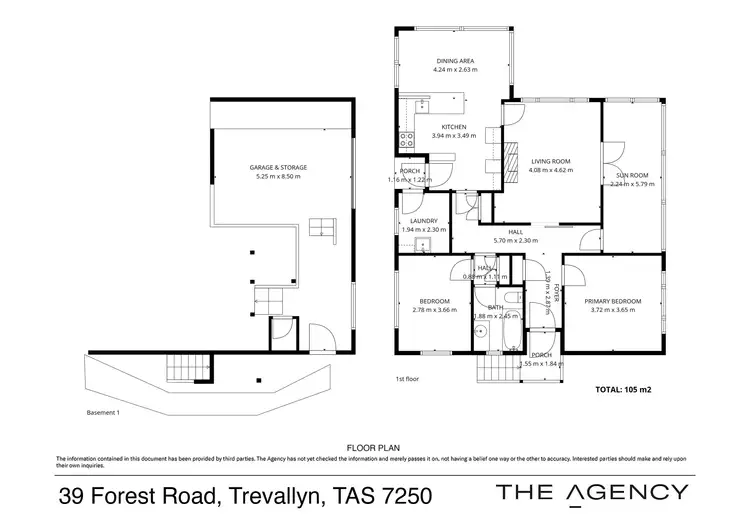 Floorplan of Homely house listing, 39 Forest Road, Trevallyn TAS 7250