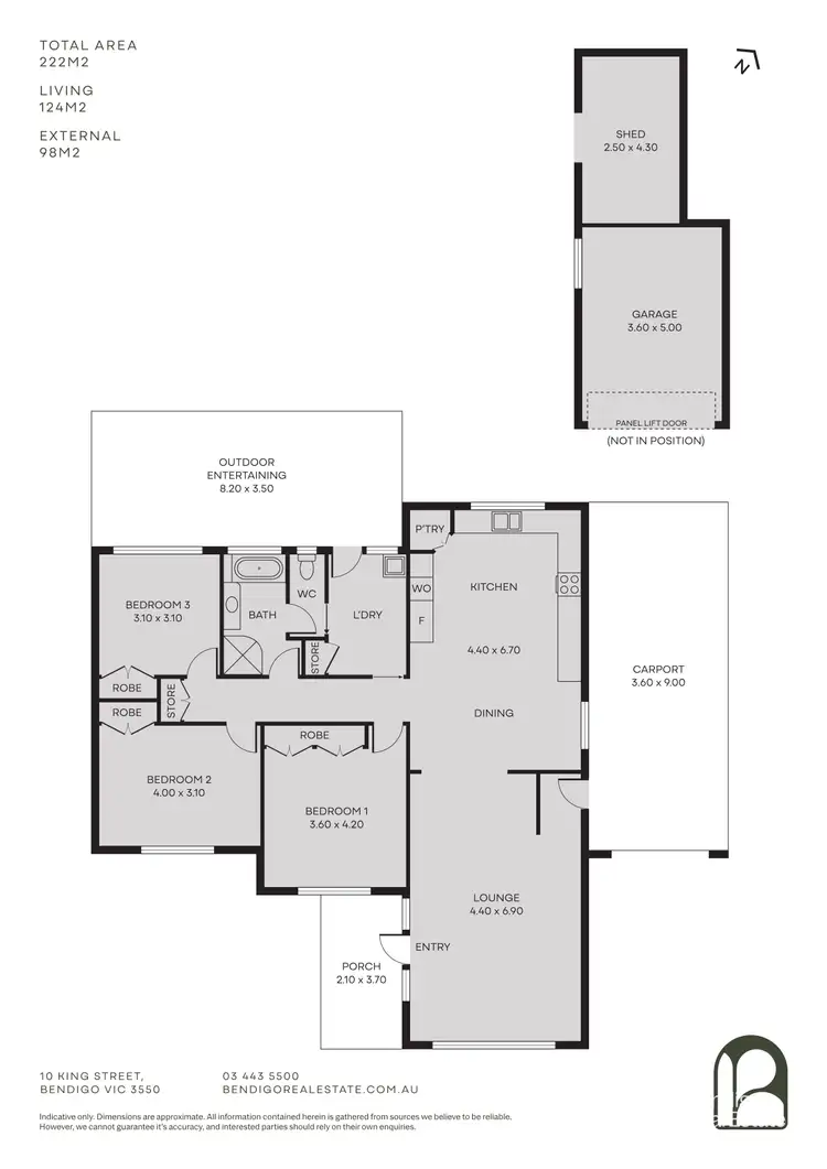 Floorplan of Homely house listing, 10 May Street, Kangaroo Flat VIC 3555