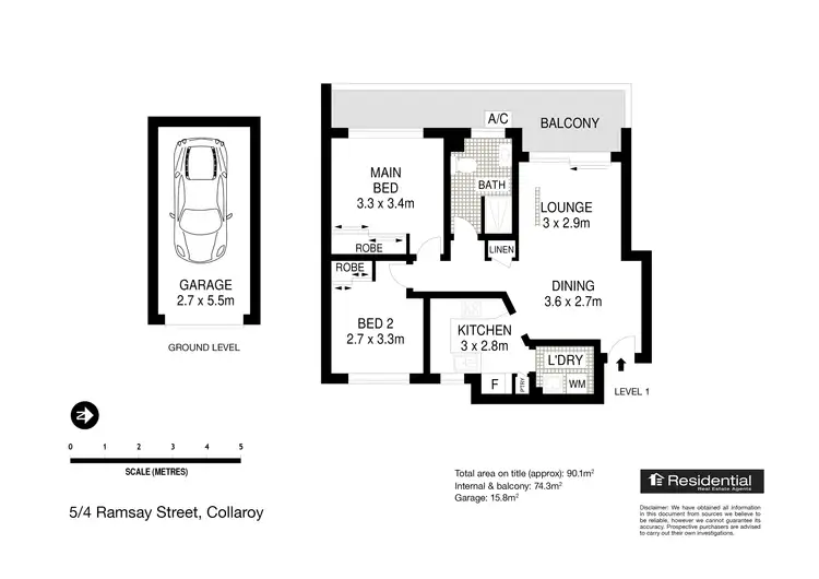 Floorplan of Homely unit listing, 5/4 Ramsay Street, Collaroy NSW 2097