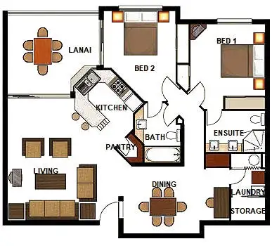 Floorplan of Homely apartment listing, 326/12-21 Gregory Street, Westcourt QLD 4870