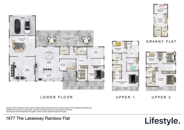 Floorplan of Homely rural property listing, 1677 The Lakes Way, Rainbow Flat NSW 2430