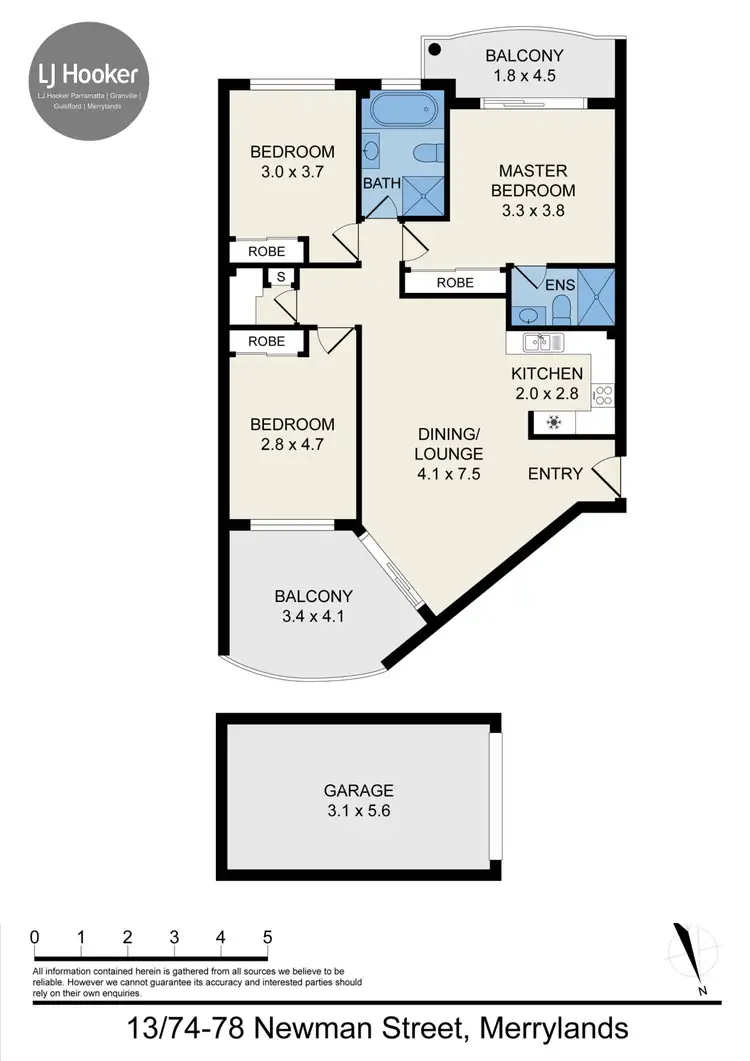 Floorplan of Homely unit listing, 13/74-78 Newman Street, Merrylands NSW 2160