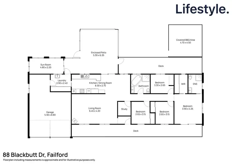 Floorplan of Homely house listing, 88 Blackbutt Drive, Failford NSW 2430