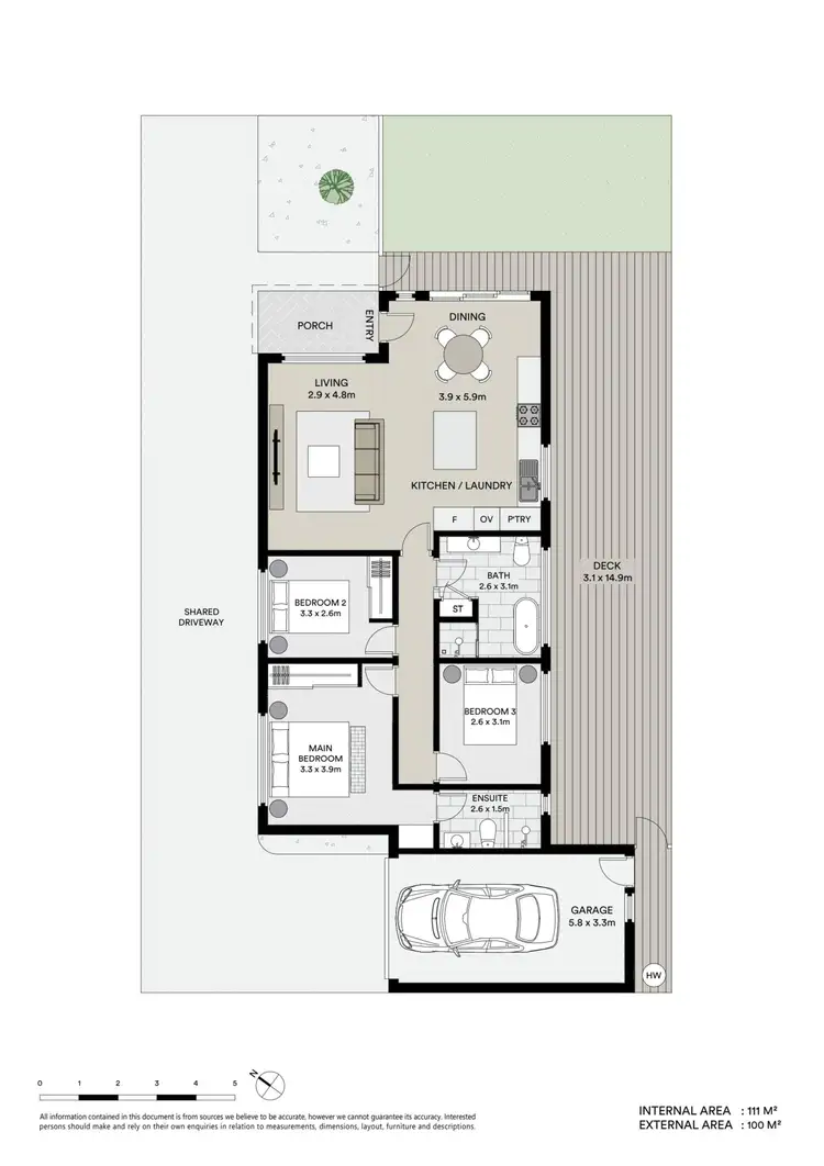 Floorplan of Homely villa listing, 1/53 Murray Street, Booker Bay NSW 2257