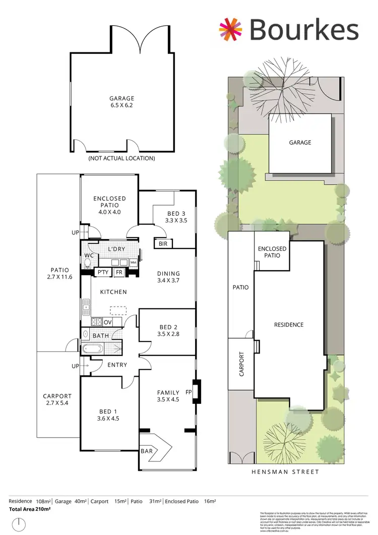 Floorplan of Homely house listing, 186 Hensman Street, Kensington WA 6151