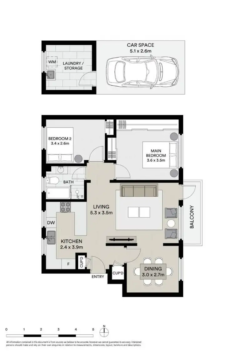 Floorplan of Homely apartment listing, 5/28 Eastern Road, Turramurra NSW 2074