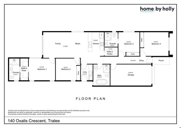 Floorplan of Homely house listing, 140 Oxalis Crescent, Tralee NSW 2620
