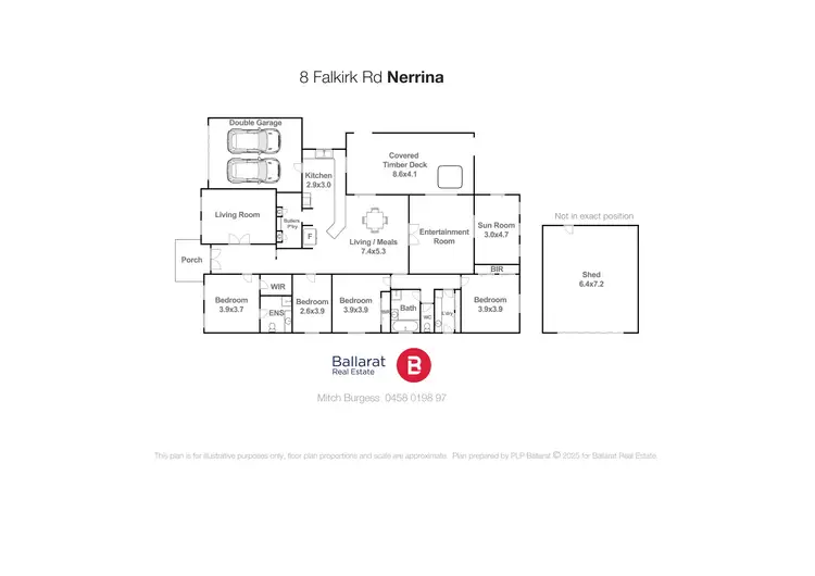 Floorplan of Homely house listing, 8 Falkirk Road, Nerrina VIC 3350
