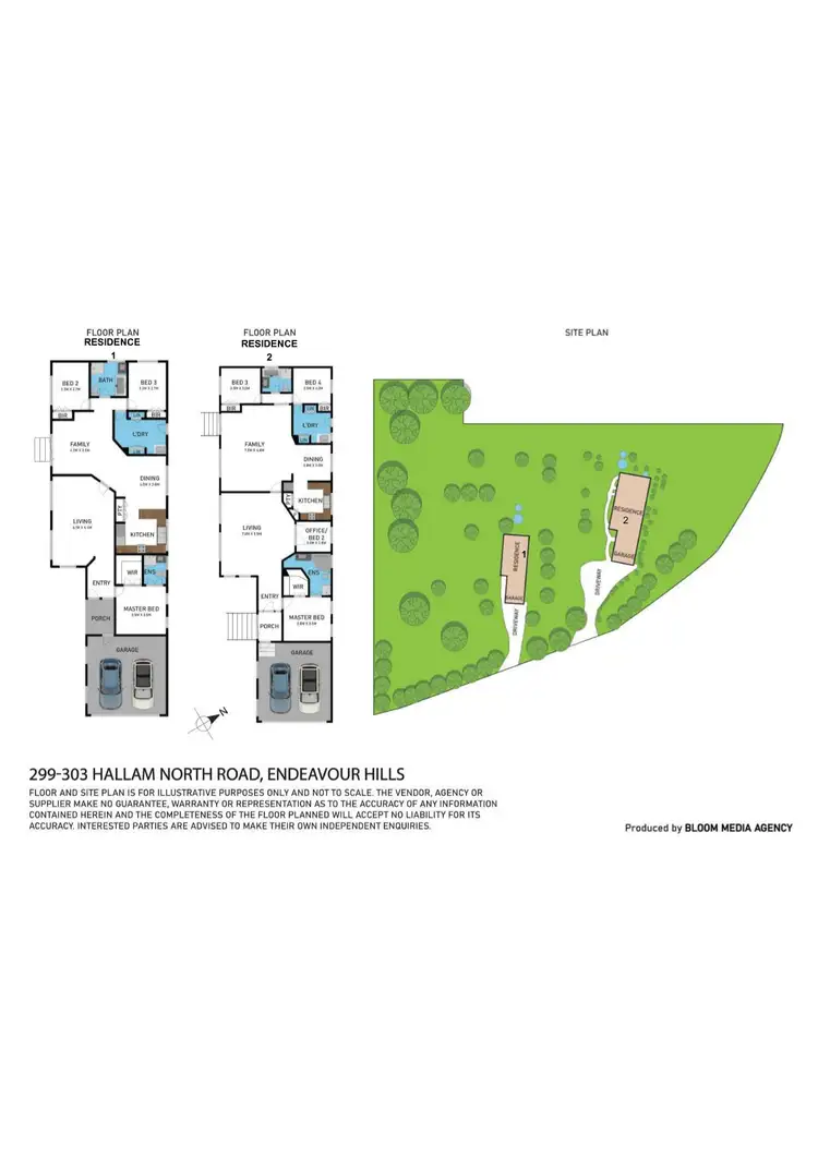 Floorplan of Homely house listing, 299-303 Hallam North Road, Endeavour Hills VIC 3802