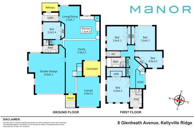 Floorplan of Homely house listing, 8 Glenheath Avenue, Kellyville Ridge NSW 2155