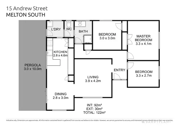 Floorplan of Homely house listing, 15 Andrew Street, Melton South VIC 3338