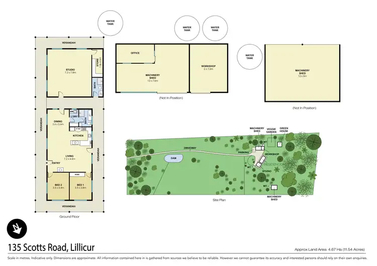Floorplan of Homely house listing, 135 Scotts Road, Lillicur VIC 3371