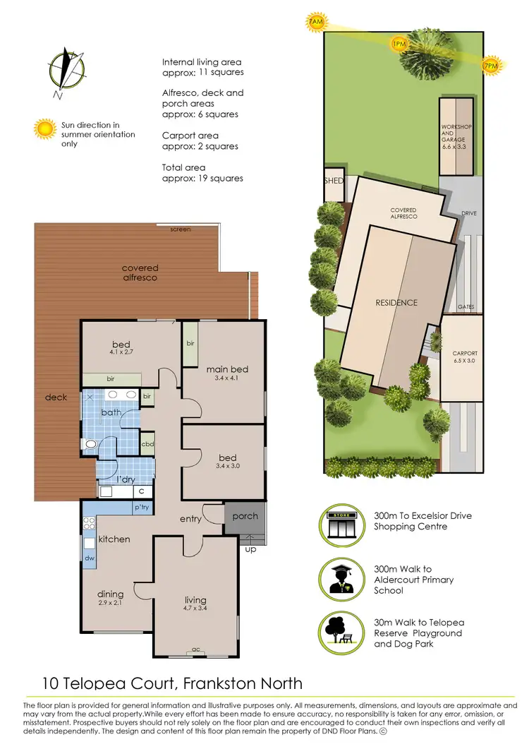 Floorplan of Homely house listing, 10 Telopea Court, Frankston North VIC 3200