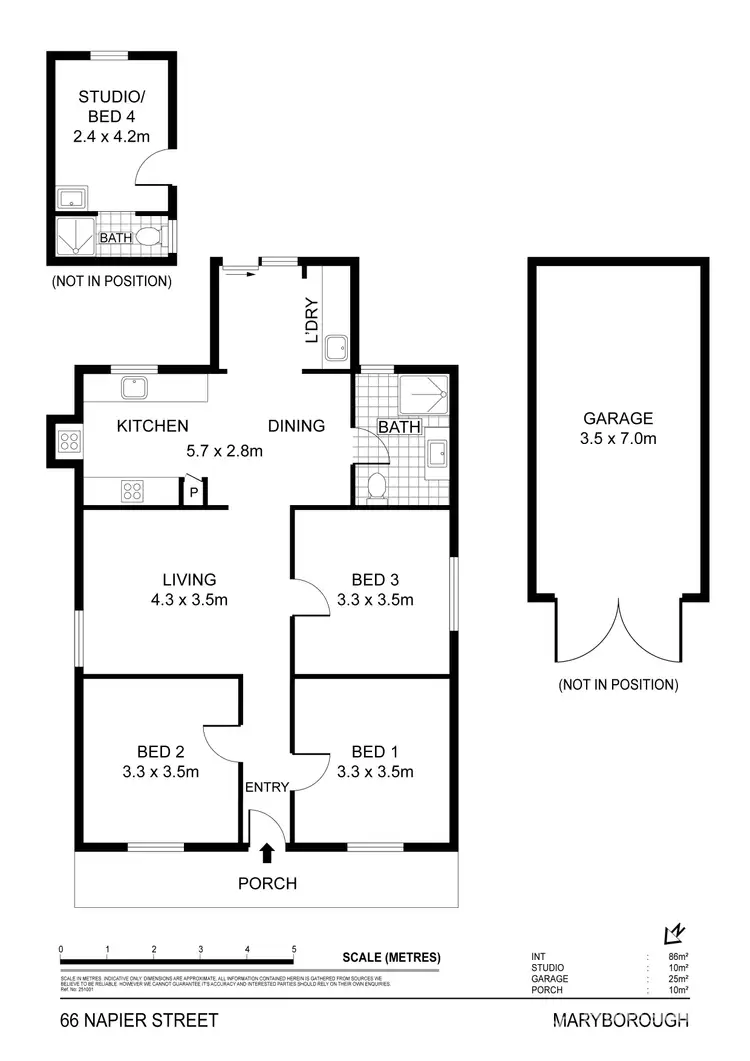 Floorplan of Homely house listing, 66 Napier Street, Maryborough VIC 3465