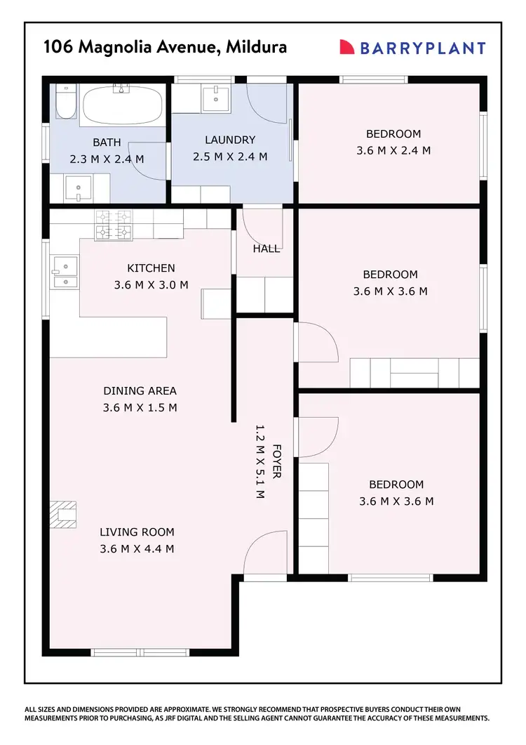 Floorplan of Homely house listing, 106 Magnolia Avenue, Mildura VIC 3500