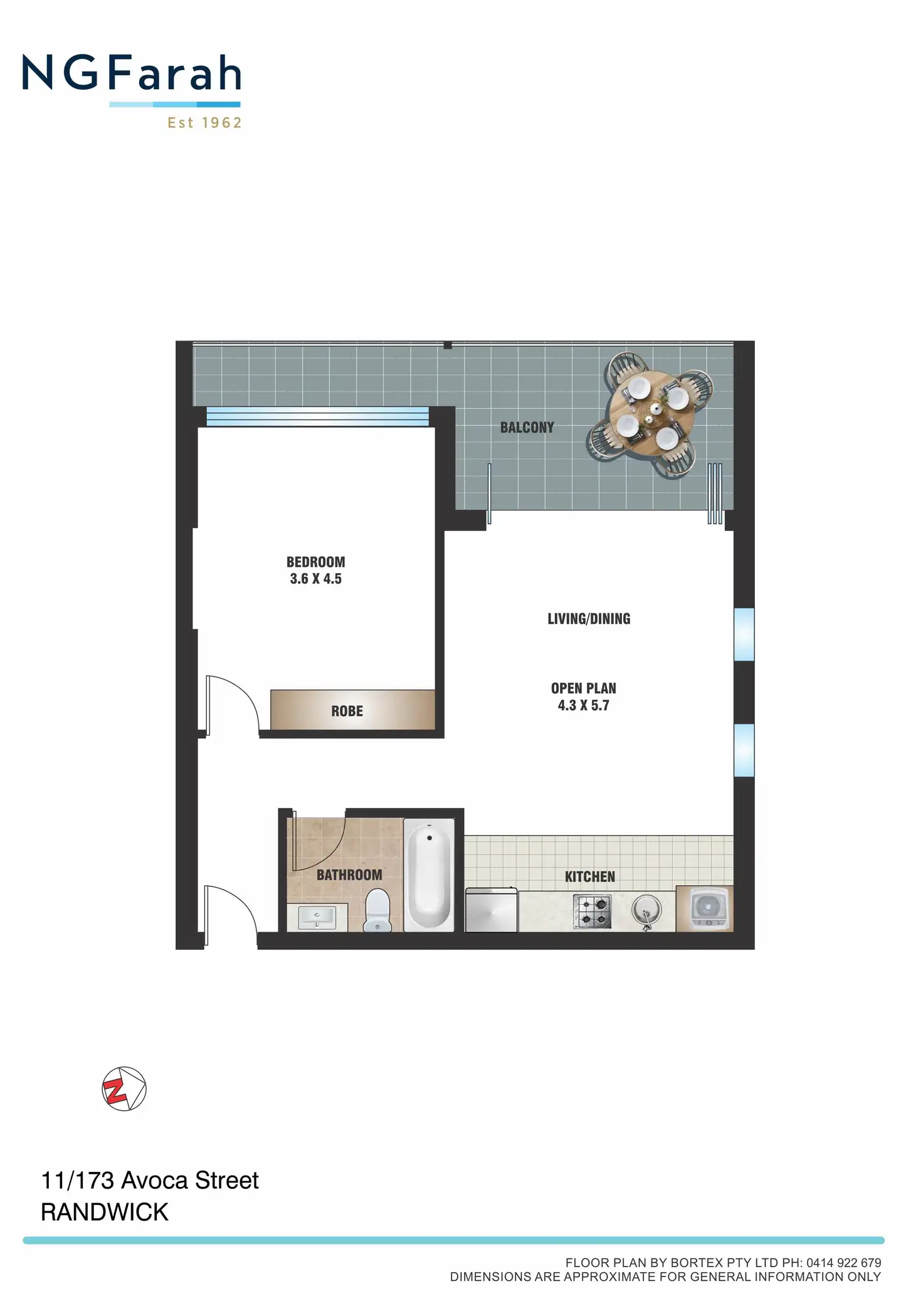 Floorplan of Homely apartment listing, 11/173 Avoca Street, Randwick NSW 2031