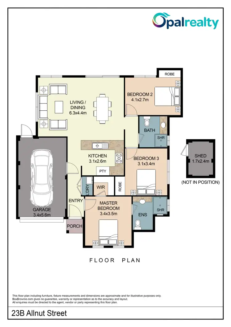 Floorplan of Homely unit listing, 23B Allnutt Street, Mandurah WA 6210