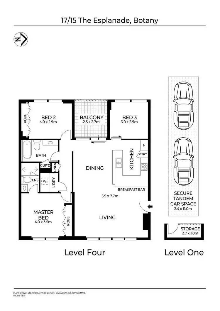 Floorplan of Homely apartment listing, 17/15-18 The Esplanade, Botany NSW 2019