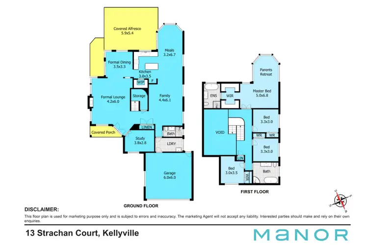 Floorplan of Homely house listing, 13 Strachan Court, Kellyville NSW 2155