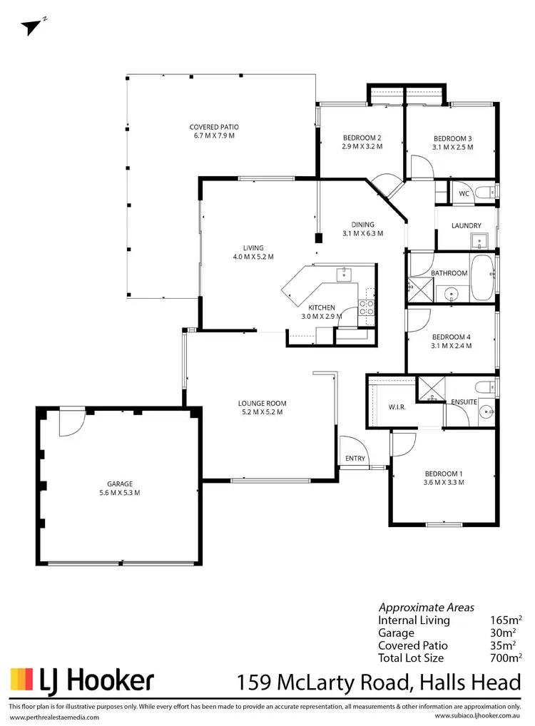 Floorplan of Homely house listing, 159 McLarty Road, Halls Head WA 6210
