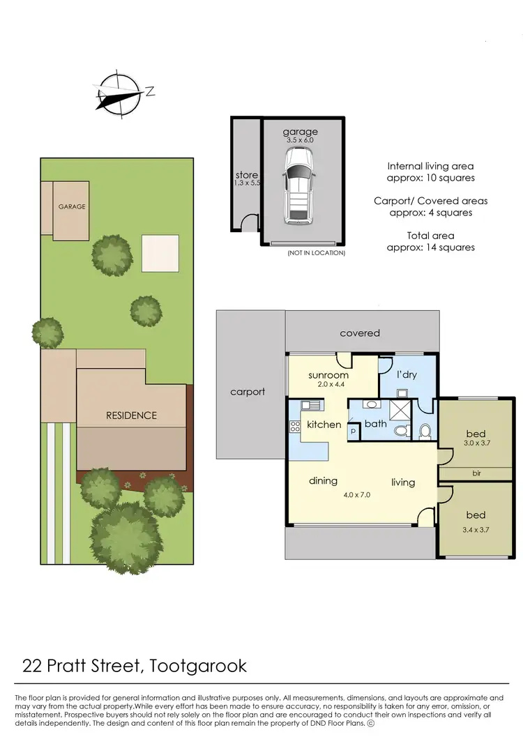 Floorplan of Homely house listing, 22 Pratt Street, Tootgarook VIC 3941