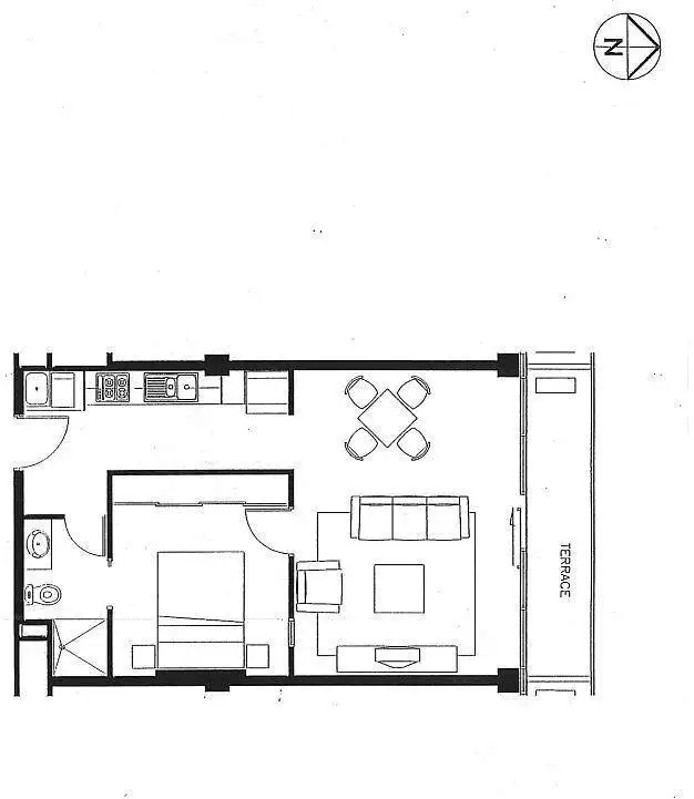 Floorplan of Homely apartment listing, 603/25-33 Wills Street, Melbourne VIC 3000