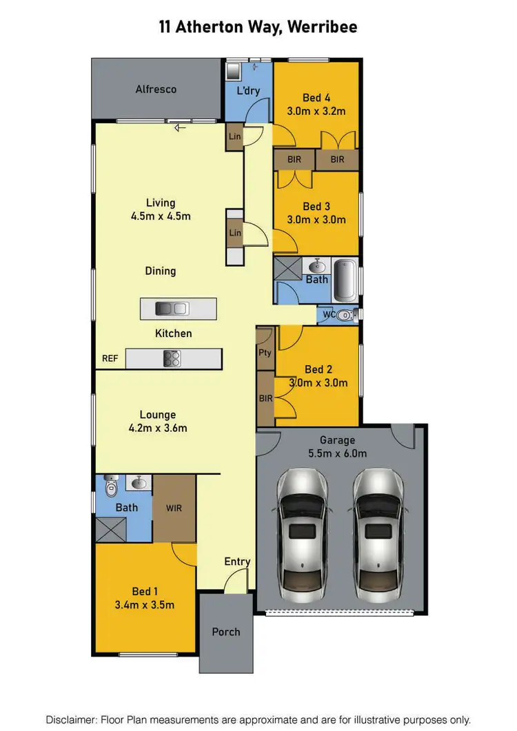 Floorplan of Homely house listing, 11 Atherton Way, Werribee VIC 3030
