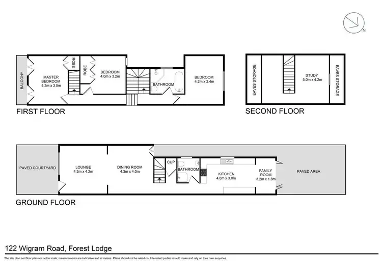 Floorplan of Homely semi-detached listing, 122 Wigram Road, Forest Lodge NSW 2037